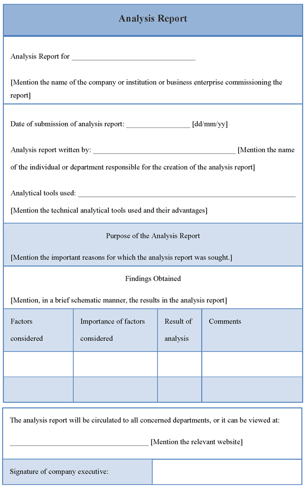 Analysis Report Template | Templates | Report Template Regarding Analytical Report Template