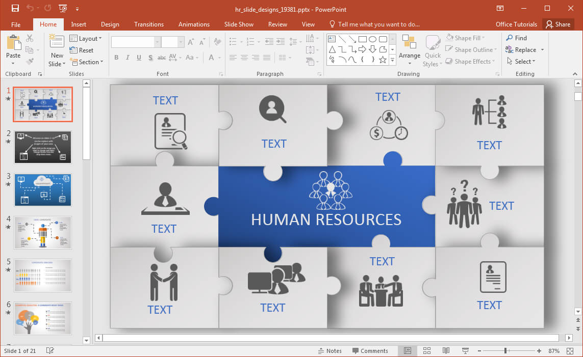 Animated Hr Powerpoint Template For Replace Powerpoint Template