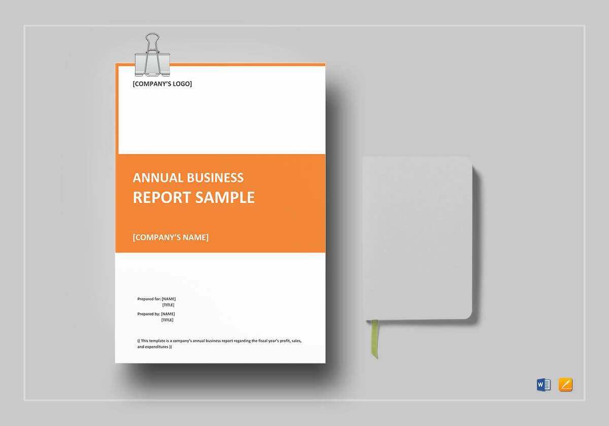 Annual Business Report Template In Word Annual Report Template