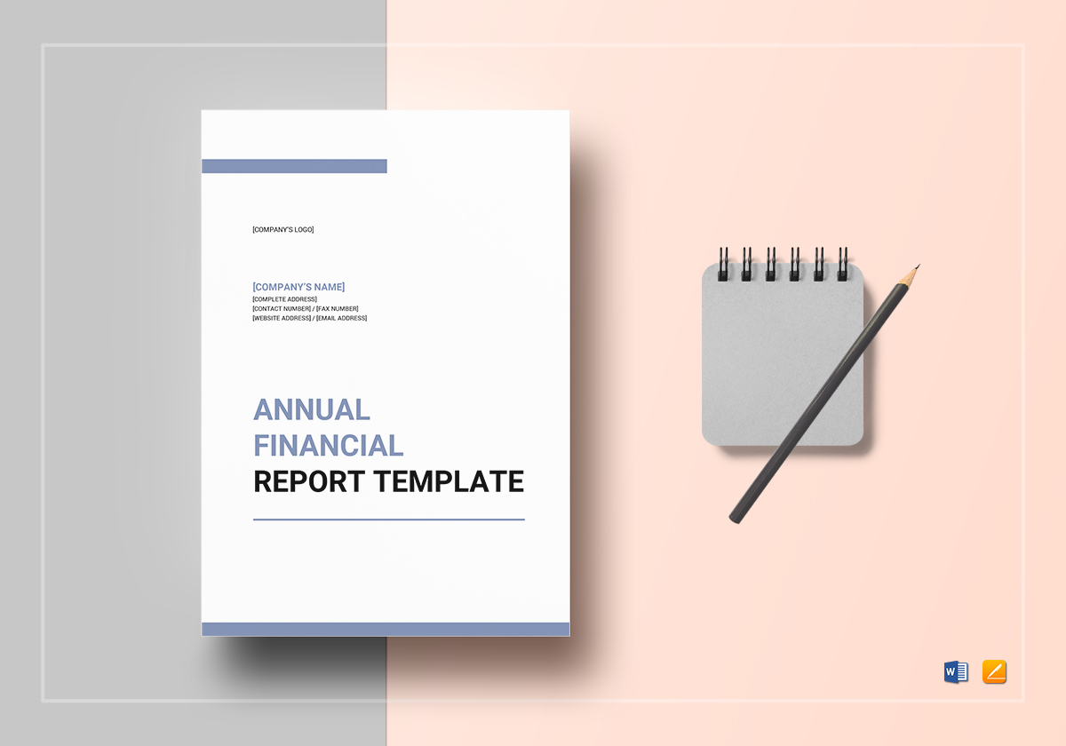 Annual Financial Report Template With Annual Financial Report Template Word