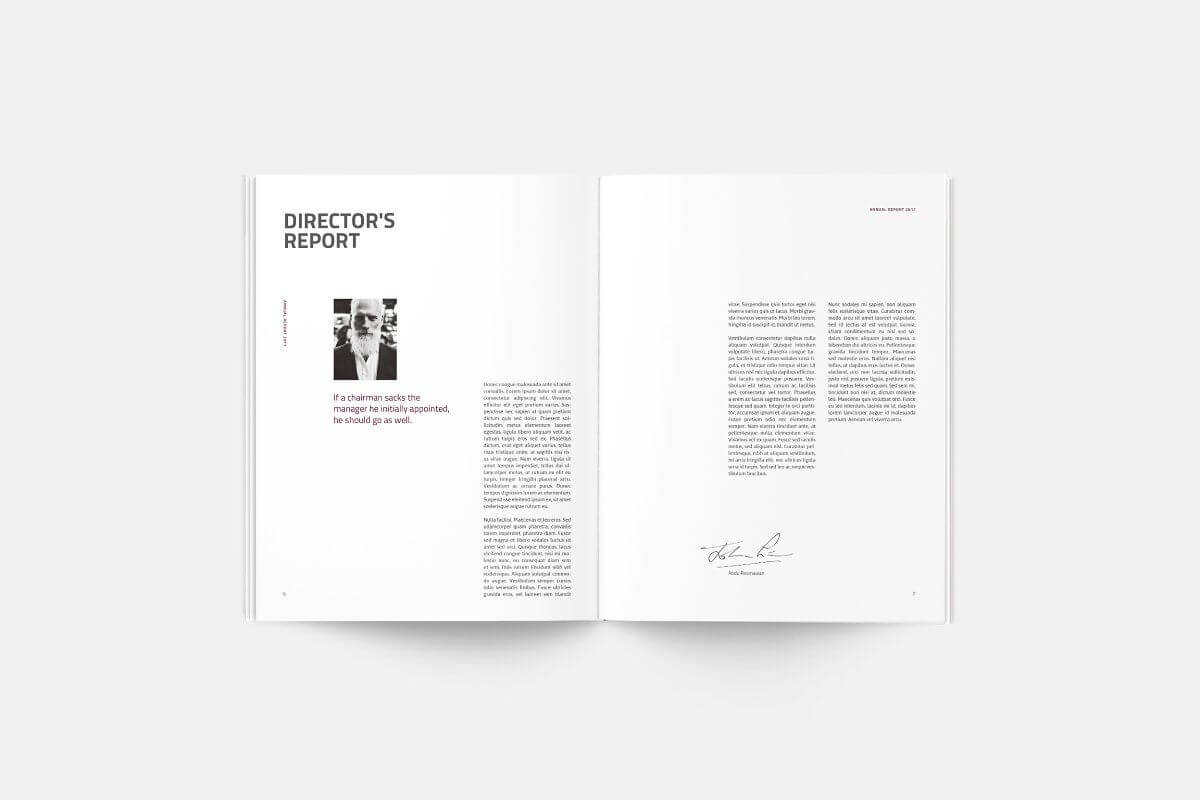 Annual Report | Silukeight | Corporate Fonts, Brochure Intended For Chairman's Annual Report Template