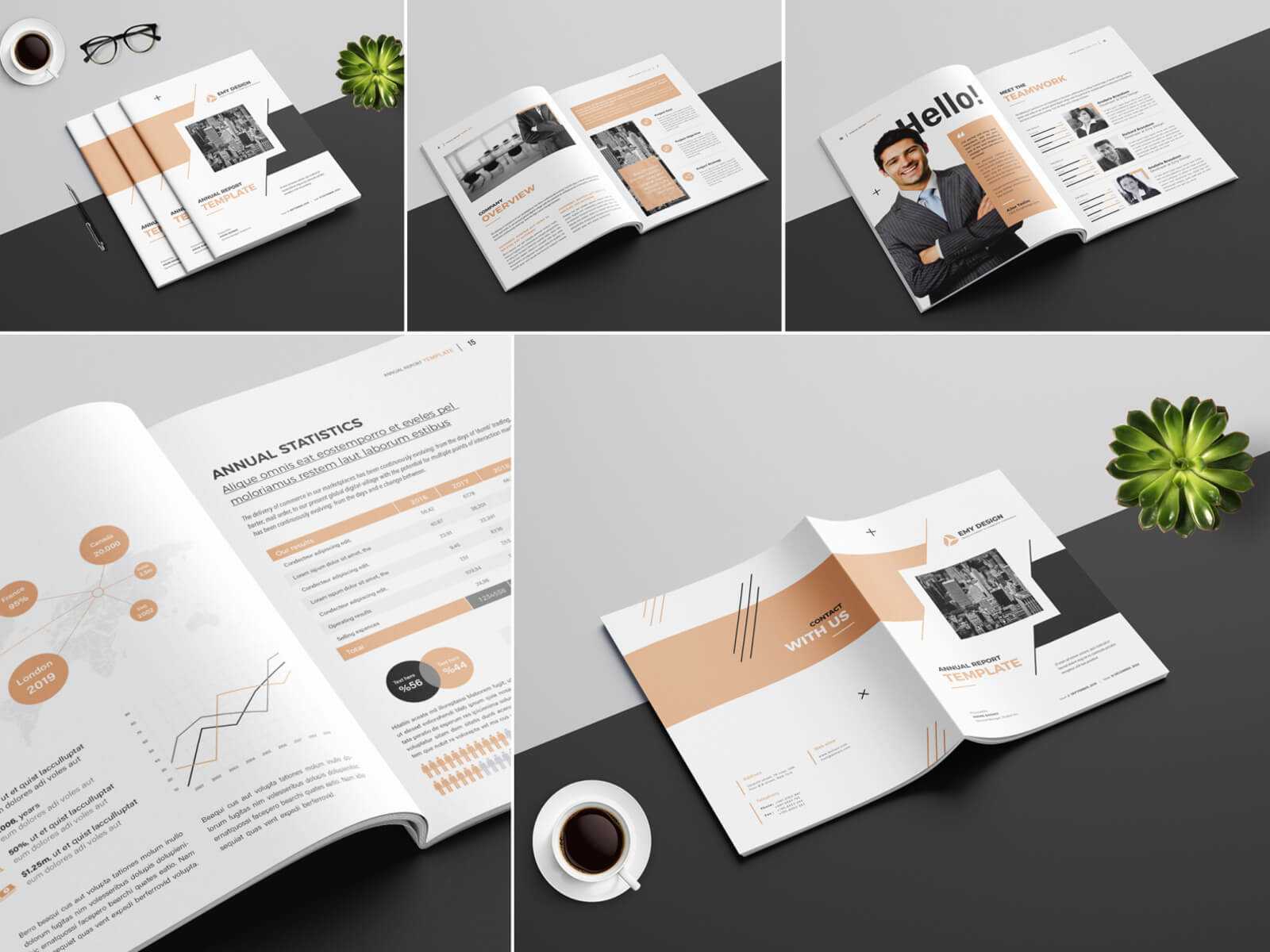 Annual Report Templateamal Kabichi On Dribbble With Regard To Annual Report Template Word