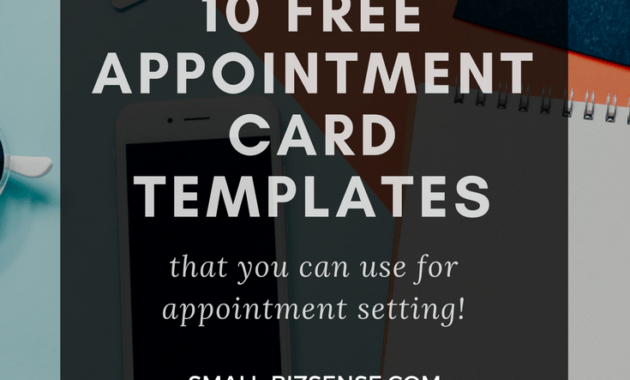 Appointment Card Template: 10 Free Resources For Small for Medical Appointment Card Template Free