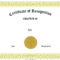 Appreciation Award Certificate Template Free | Certificate For Formal Certificate Of Appreciation Template