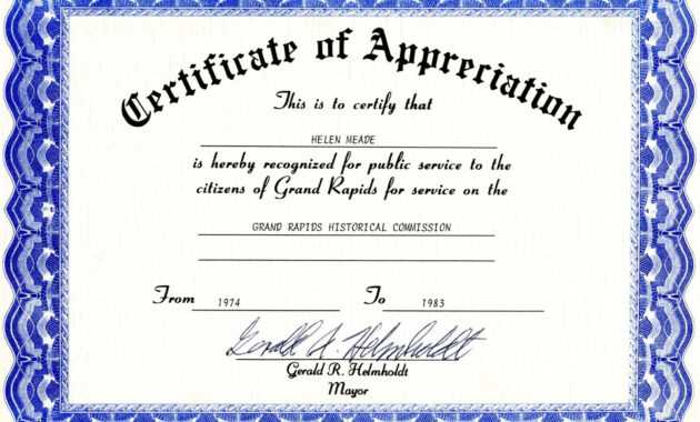 Appreciation Certificate Templates Free Download intended for Blank Certificate Templates Free Download