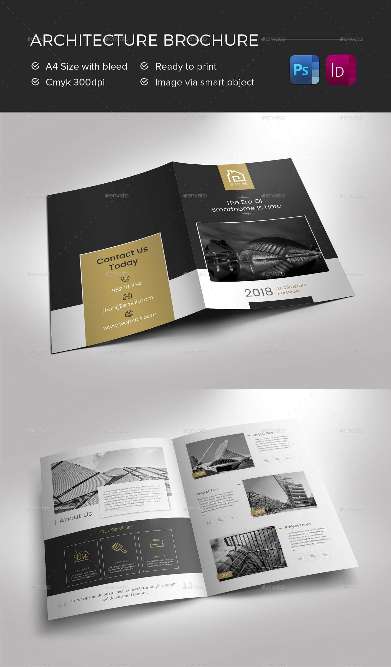 Architecture Brochure Preview – Graphicriver | Brochure In Architecture Brochure Templates Free Download