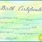 Are You Looking For Marriage Or Real Birth Certificates For Baby Doll Birth Certificate Template