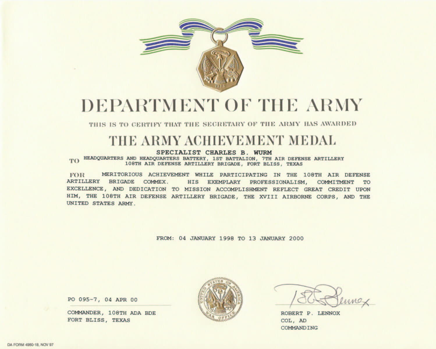 Army Achievement Medal Certificate Template ] – States Army Inside Certificate Of Achievement Army Template