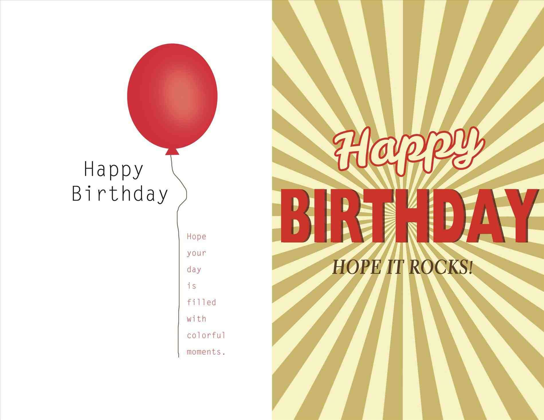 Art Deco Birthday Card, Digital Birthday Card, Vintage Inside Microsoft Word Birthday Card Template