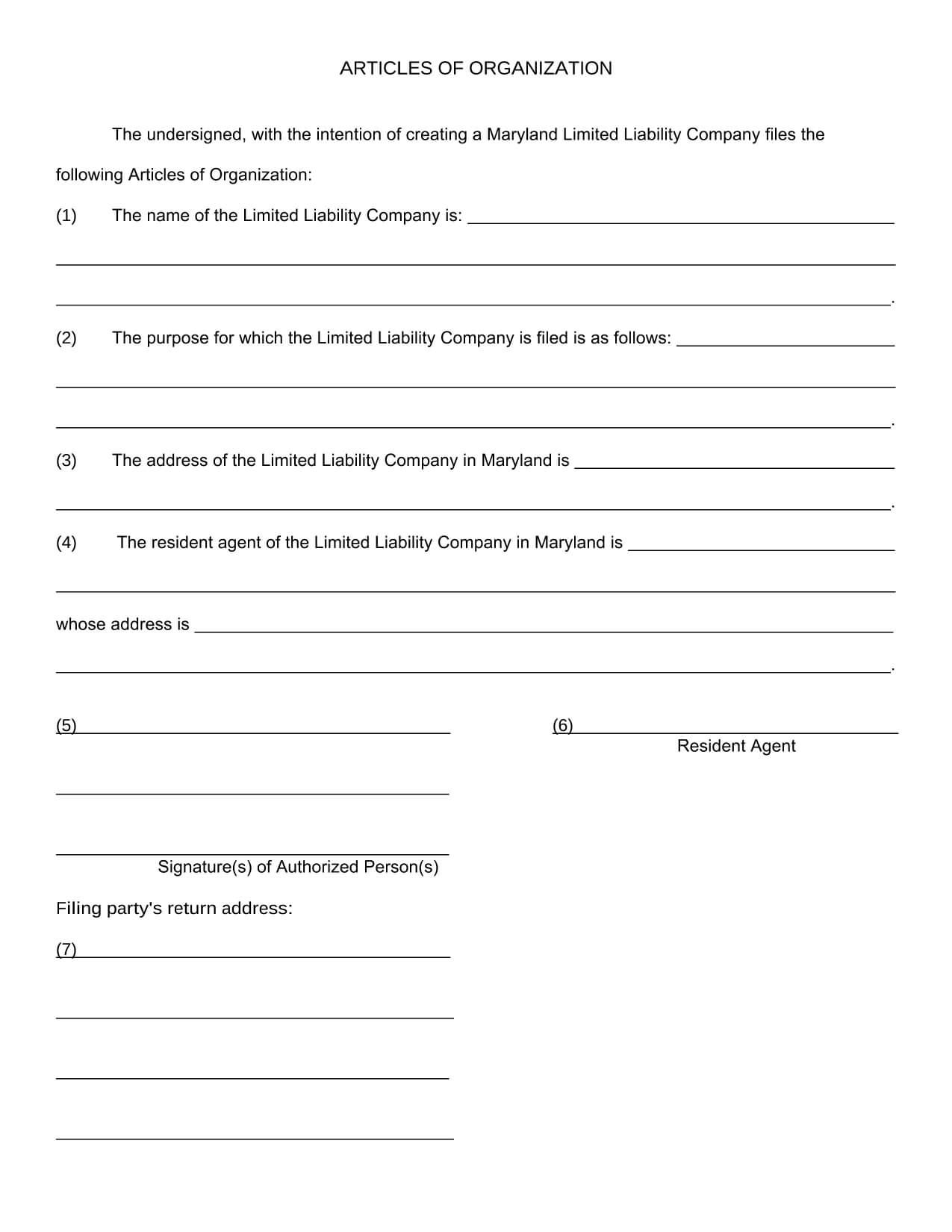 Articles Of Organization: What They Are And How To File Them Throughout Llc Annual Report Template