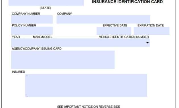 Auto Insurance Id Card Template On Auto Insurance Card regarding Auto Insurance Id Card Template