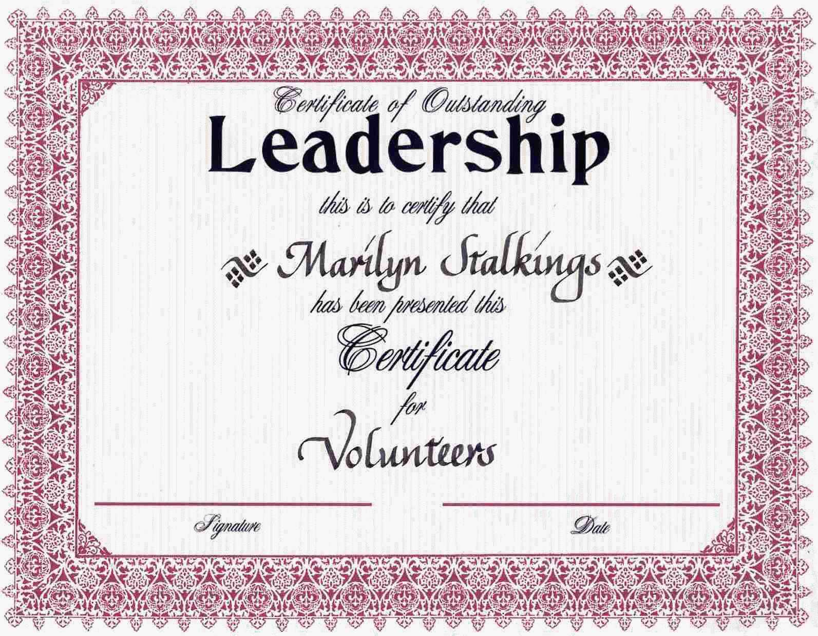 Award Certificates | Leadership Award Certificates | Award Regarding Leadership Award Certificate Template