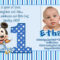 Awesome Best First Birthday Invitation Wording Designs | 1St Intended For First Birthday Invitation Card Template
