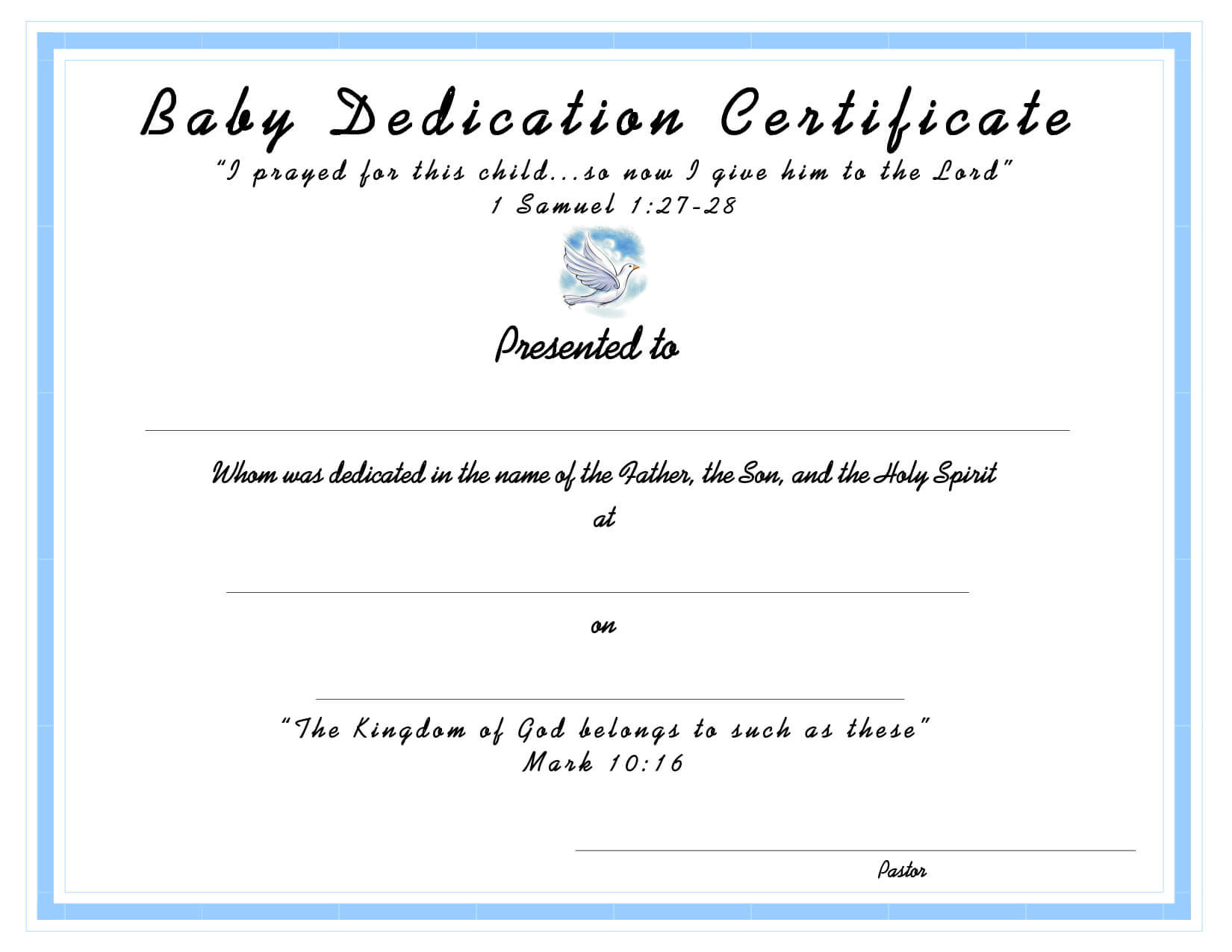 Baby Dedication Document Sample1650 X 1275 84 Kb Png X With Regard To Baby Dedication Certificate Template