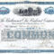 Baltimore And Ohio Railroad Stock Certificate, 1903 Throughout Corporate Bond Certificate Template