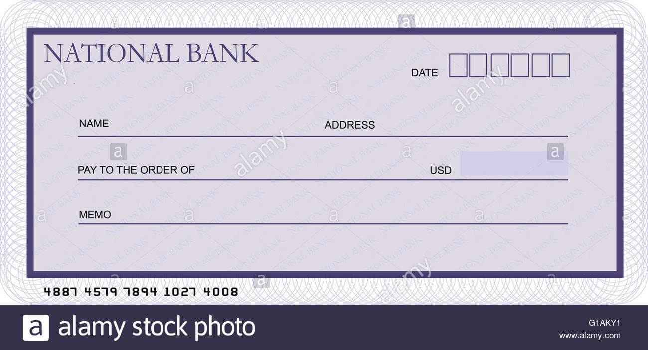 Bank Cheque Stock Photos & Bank Cheque Stock Images – Alamy Inside Blank Cheque Template Uk