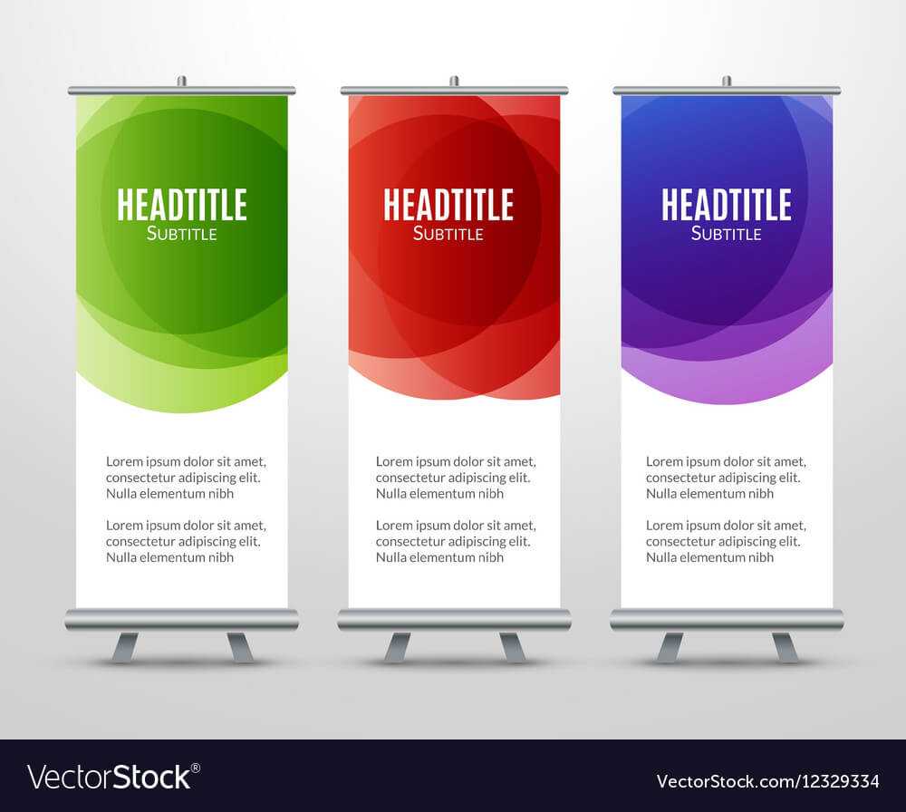 Banner Stand Design Template With Abstract In Banner Stand Design Templates