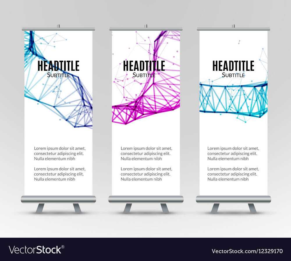 Banner Stand Design Template With Abstract Throughout Banner Stand Design Templates