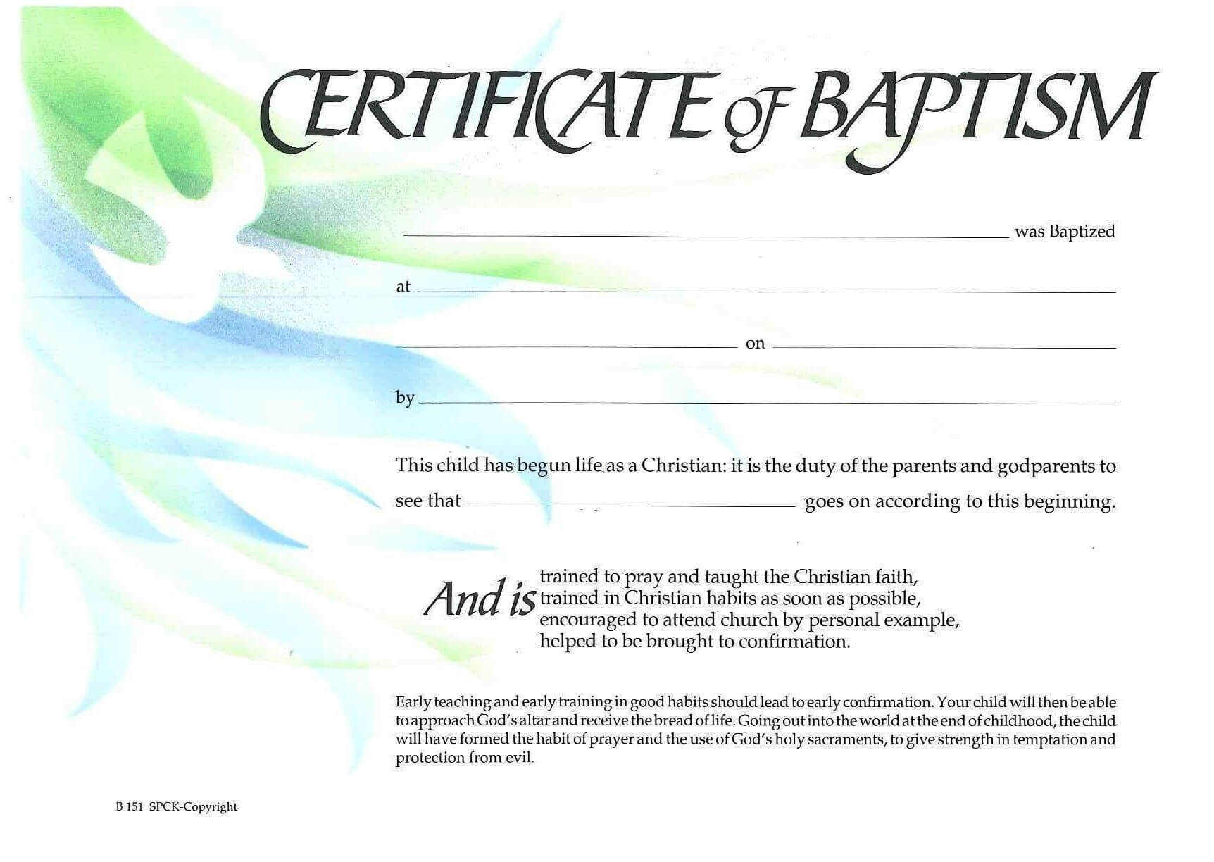 Baptism Certificate Xp4Eamuz | Certificate Templates Intended For Christian Baptism Certificate Template
