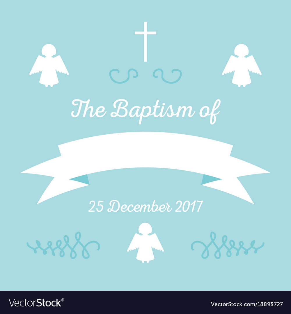 Baptism Invitation Template For Christening Banner Template Free
