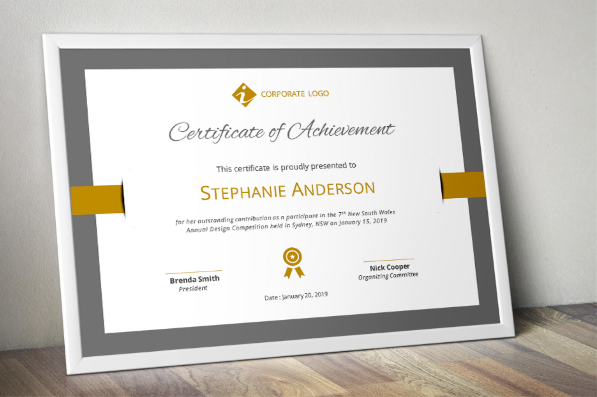 Bar Border Modern Word Event Certificate Template Intended For Design A Certificate Template