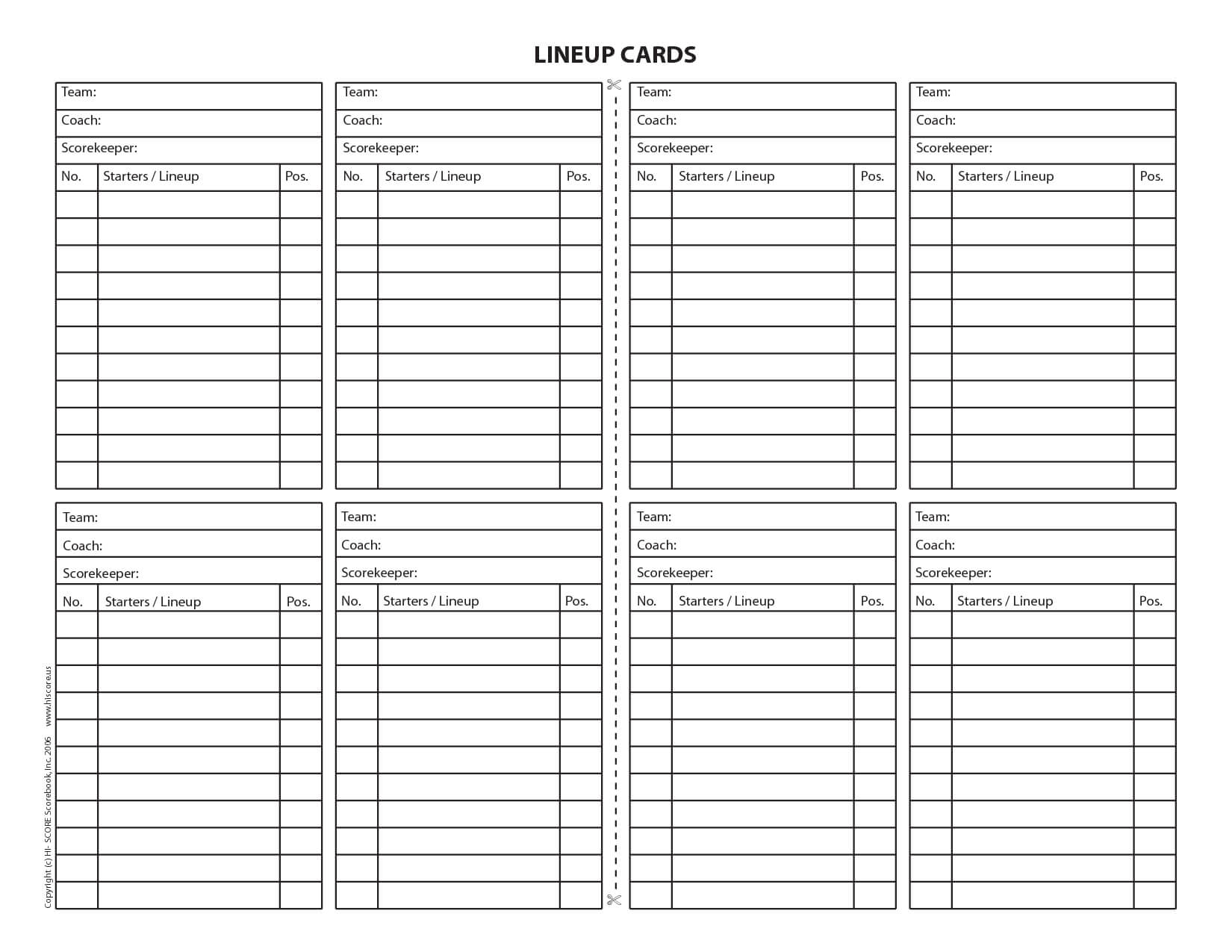 Baseball Lineup Card | Baseball Lineup, Team Mom Baseball In Free Baseball Lineup Card Template