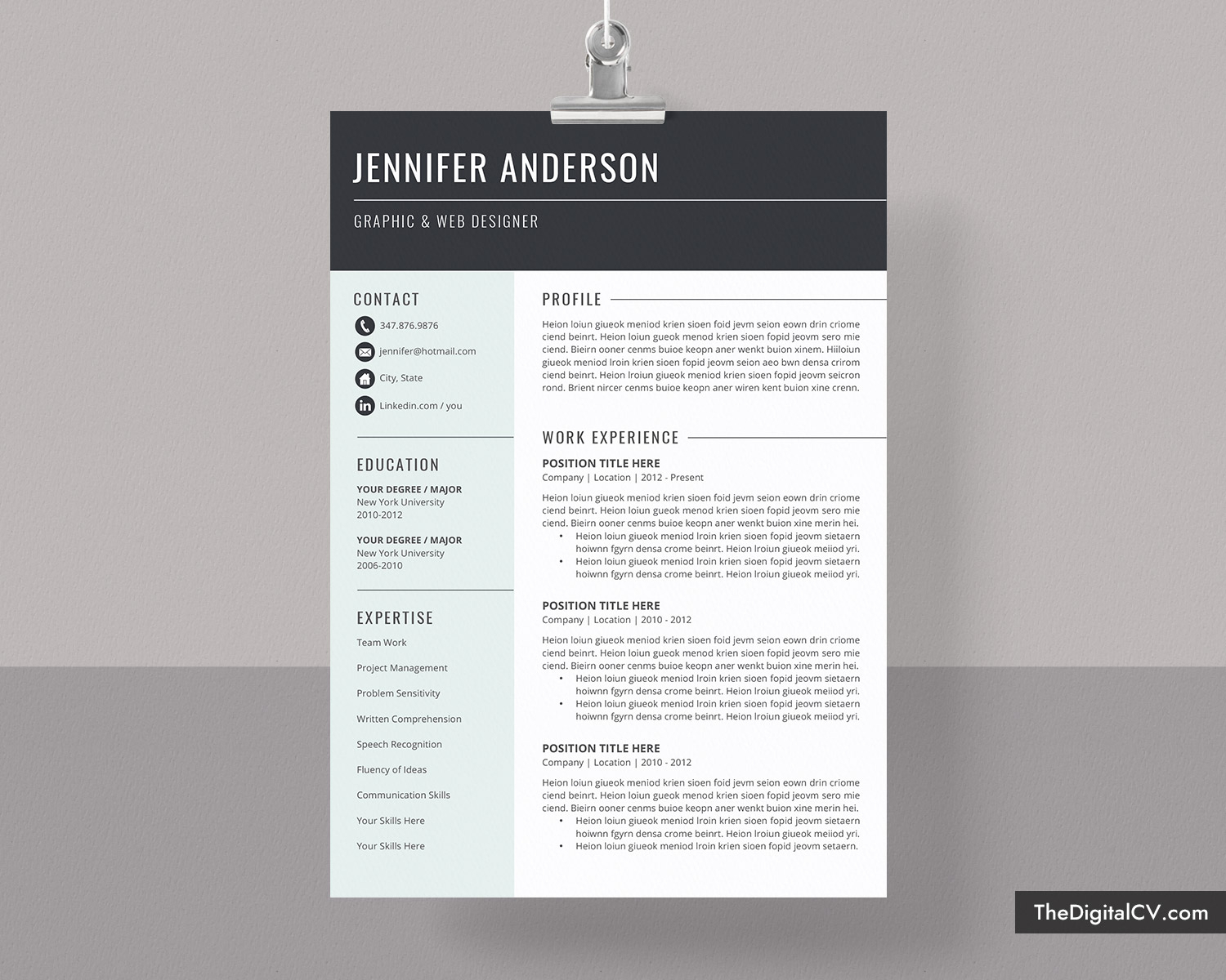 Basic And Simple Resume Template 2020 2021, Cv Template, Cover Letter,  Microsoft Word Resume Template, 1 3 Page, Modern Resume, Creative Resume, Intended For Microsoft Word Resumes Templates