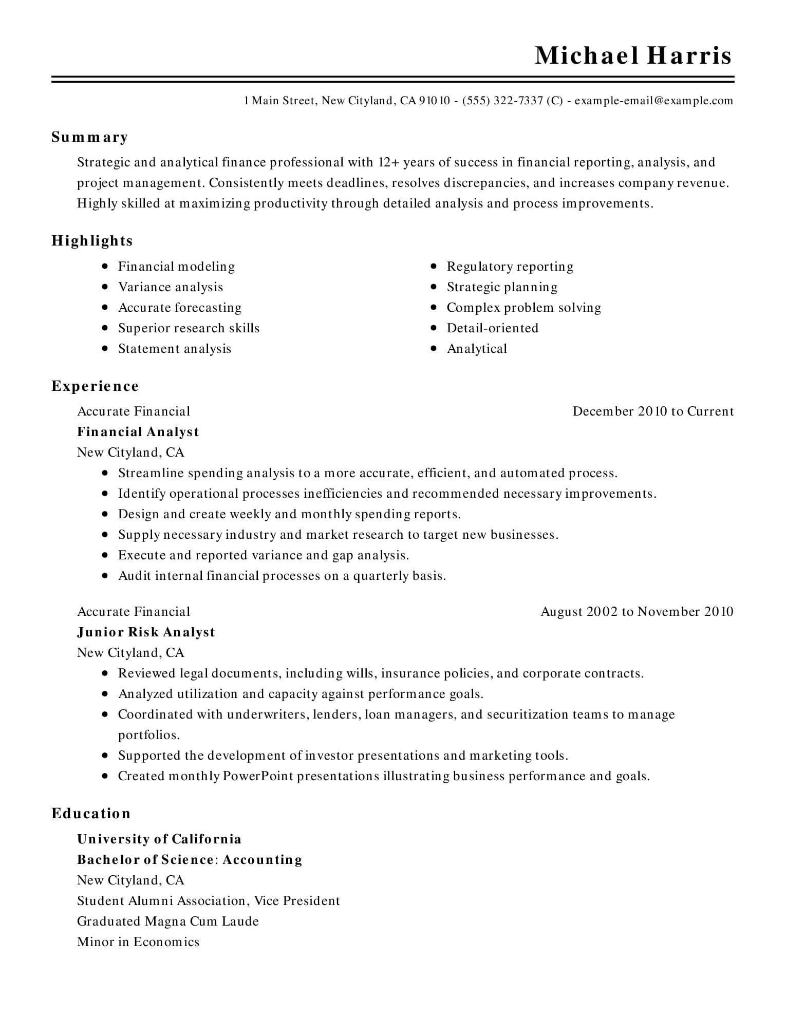 Basic Resume Template For Microsoft Word | Livecareer Pertaining To Simple Resume Template Microsoft Word