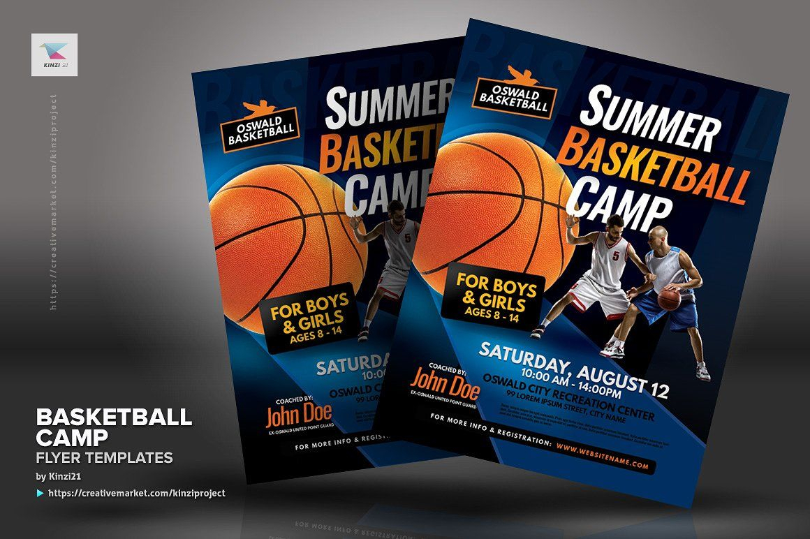 Basketball Camp Flyer Templates #inches#letter#placing Pertaining To Basketball Camp Brochure Template