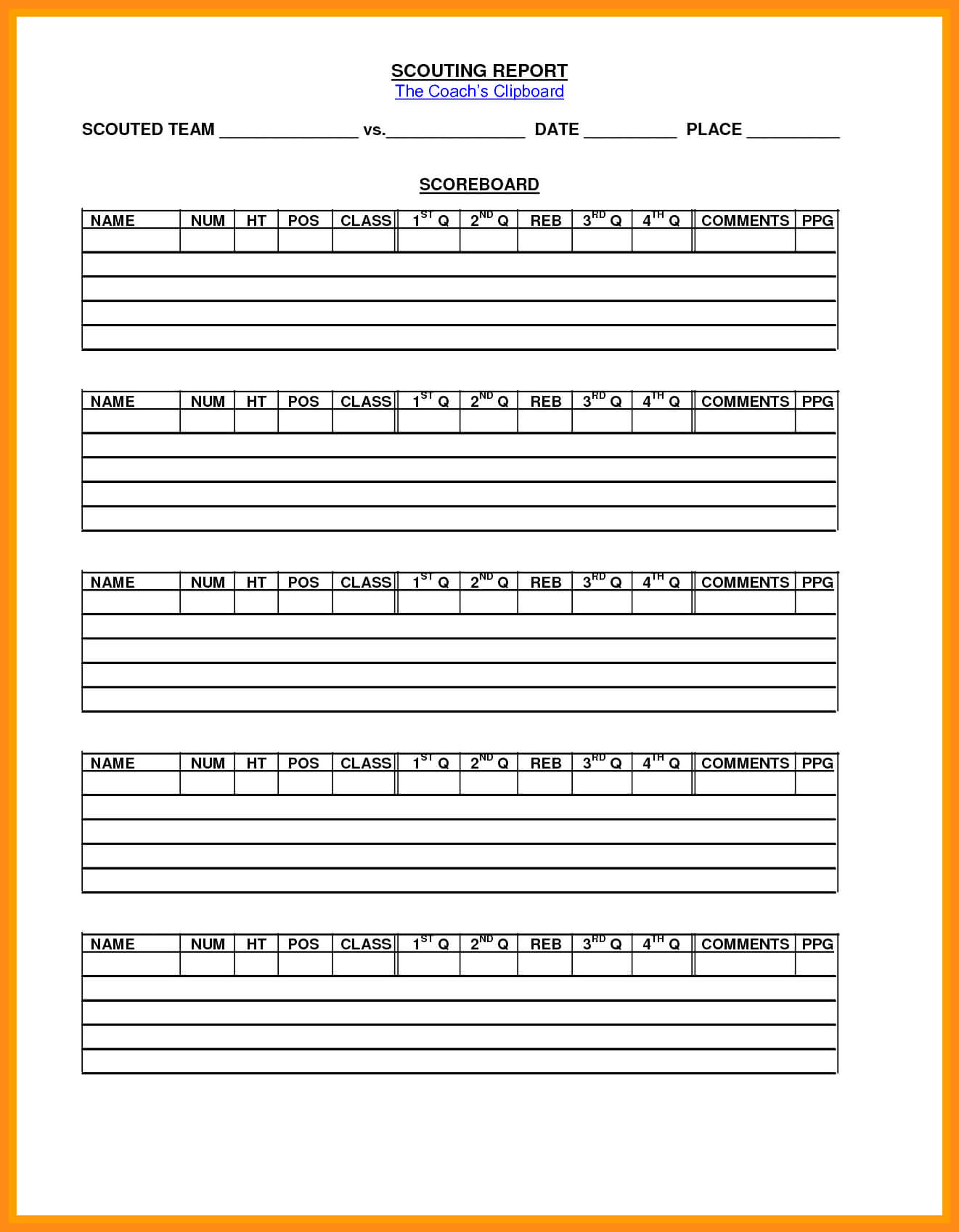 Basketball Scouting Charts – Tobi.karikaturize Intended For Baseball Scouting Report Template