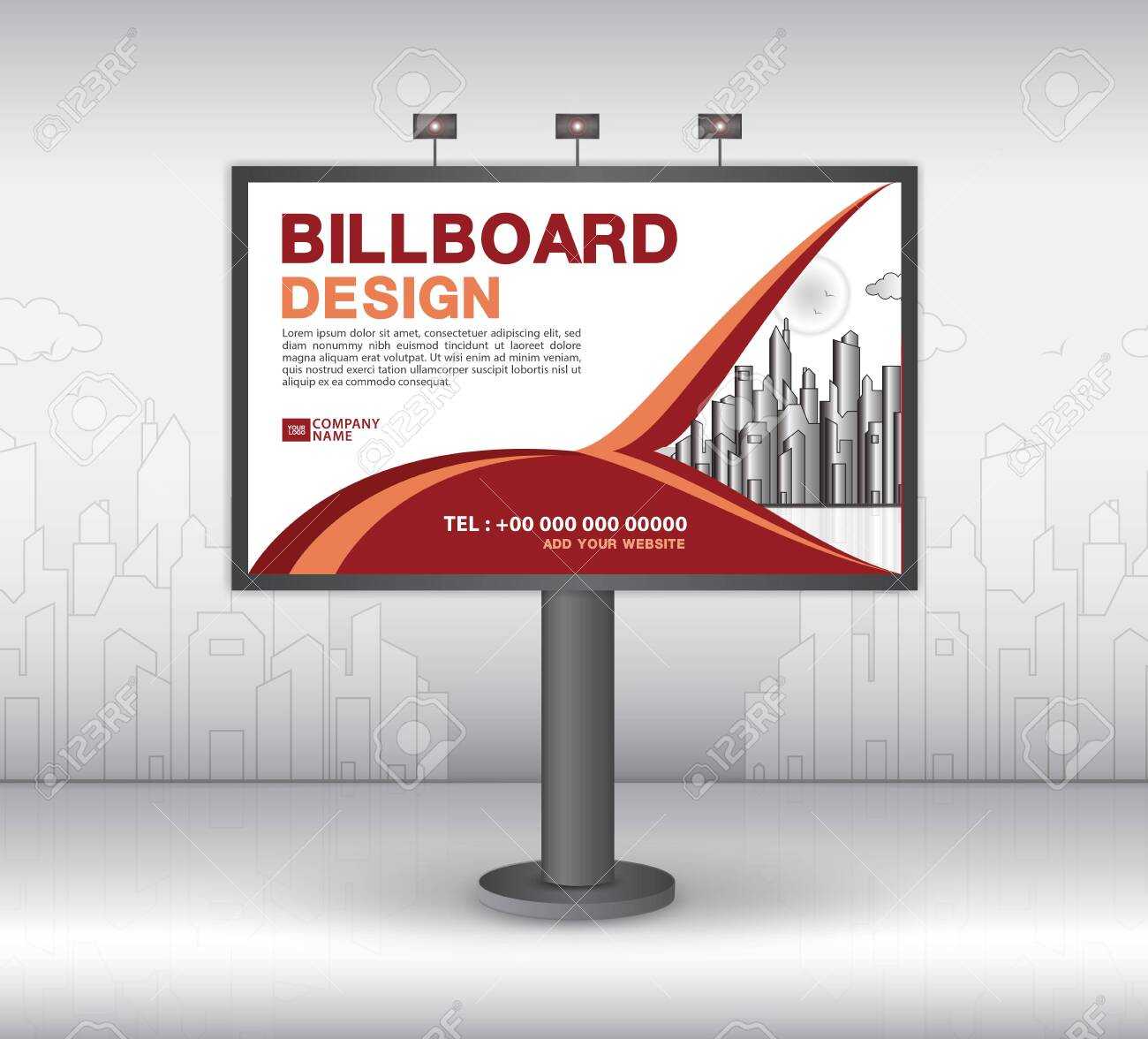 Billboard Banner Template Vector Design, Advertisement, Realistic.. Intended For Outdoor Banner Template