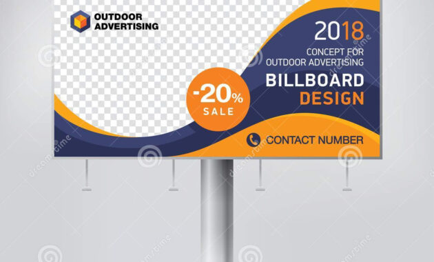 Billboard Design, Template Banner For Outdoor Advertising in Outdoor Banner Design Templates