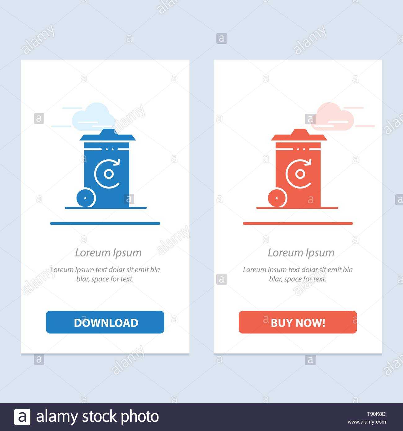 Bin, Recycling, Energy, Recycil Bin Blue And Red Download Regarding Bin Card Template