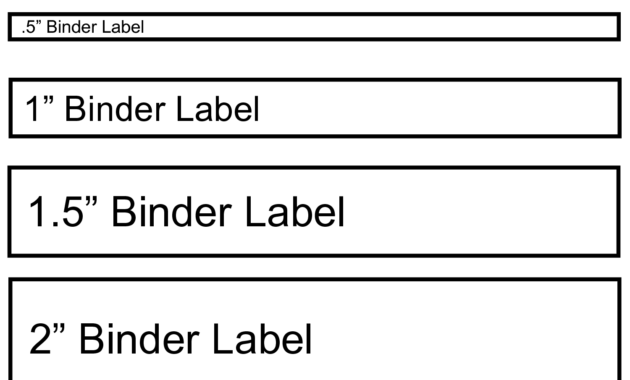 Binder Label Template | Wordscrawl | Binder Spine Labels with Binder Spine Template Word