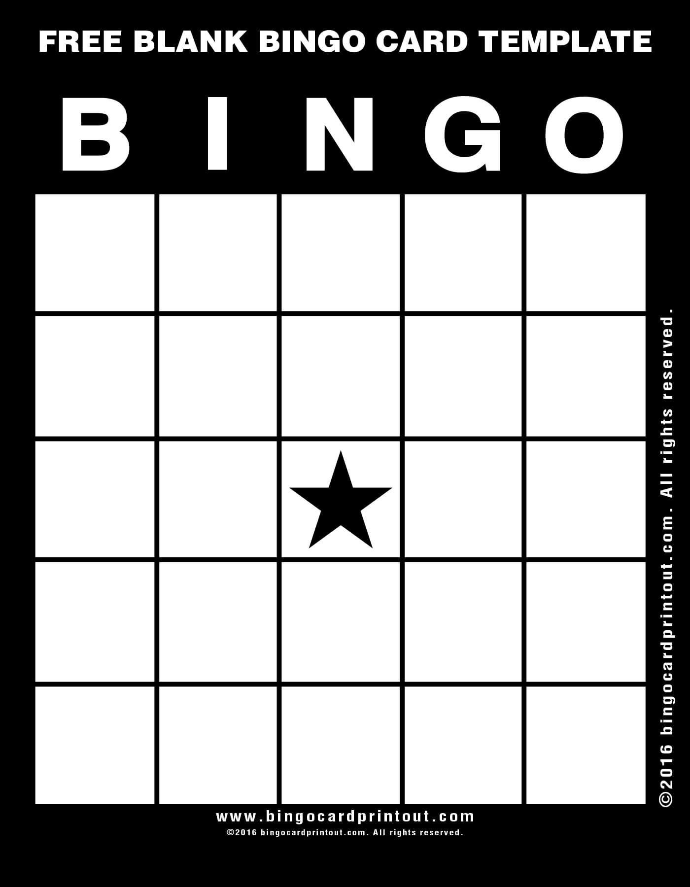 Bingo Template Free ] – Blank Bingo Template 15 Free Psd Within Blank Bingo Template Pdf