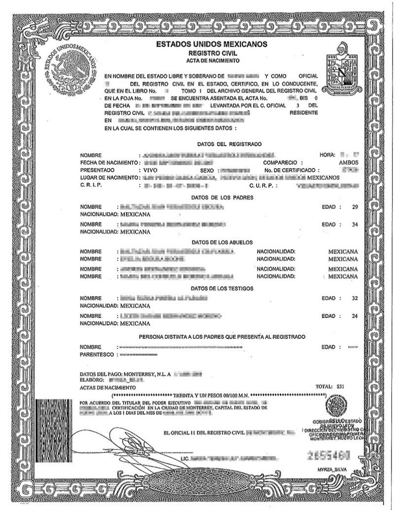 Birth Certificate Translation Services Chicago | Burg In Uscis Birth Certificate Translation Template
