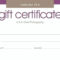 Birthday Gift Certificate Template Free Printable Throughout Gift Certificate Template Publisher