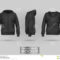 Black Sweatshirt Hoodie Template Stock Vector – Illustration For Blank Black Hoodie Template
