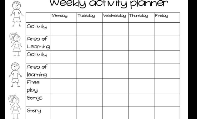 Blank Activity Calendar Template 28 Templates Also With inside Blank Activity Calendar Template