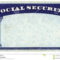 Blank American Social Security Card Stock Photo - Image Of for Social Security Card Template Download