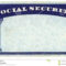Blank American Social Security Card Stock Photo – Image Of In Fake Social Security Card Template Download