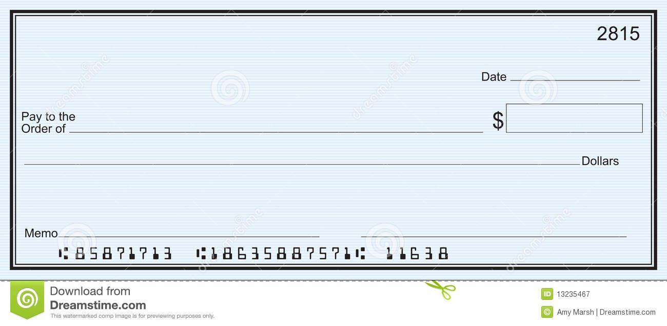 Blank Business Check Template | Templates Printable Free In Blank Business Check Template