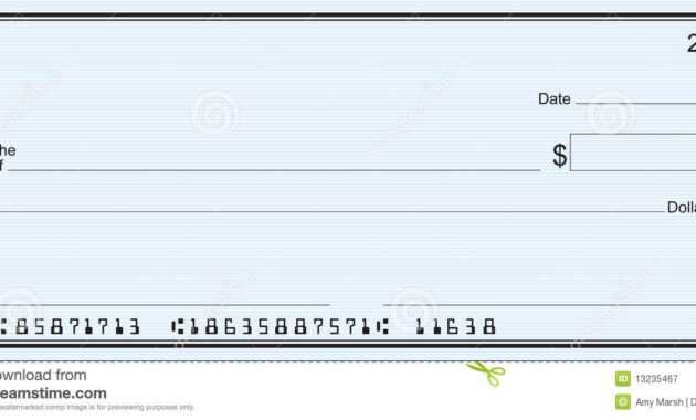 Blank Business Check Template | Templates Printable Free within Editable Blank Check Template