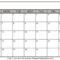 Blank Calendar Templates. You Can Create Your Activities Throughout Blank Activity Calendar Template