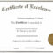 Blank Certificate Template For Best Solution | Certificate Throughout Academic Award Certificate Template