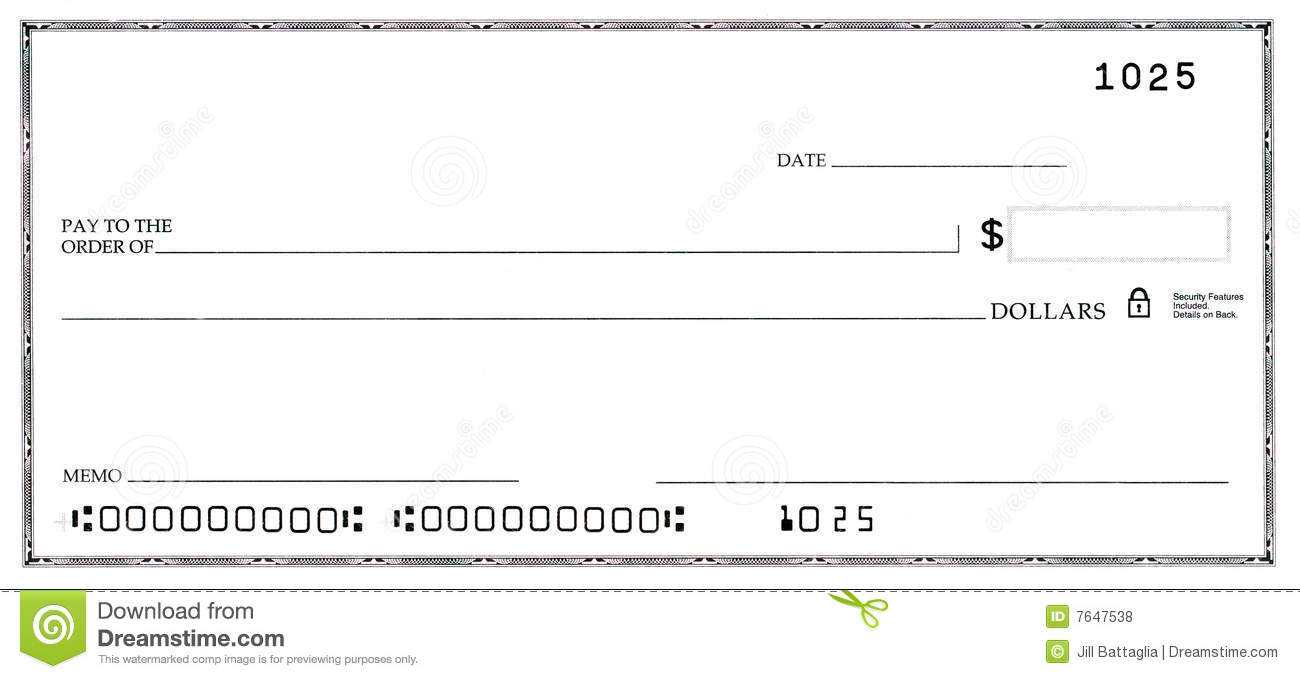 Blank Check Clipart In Fun Blank Cheque Template