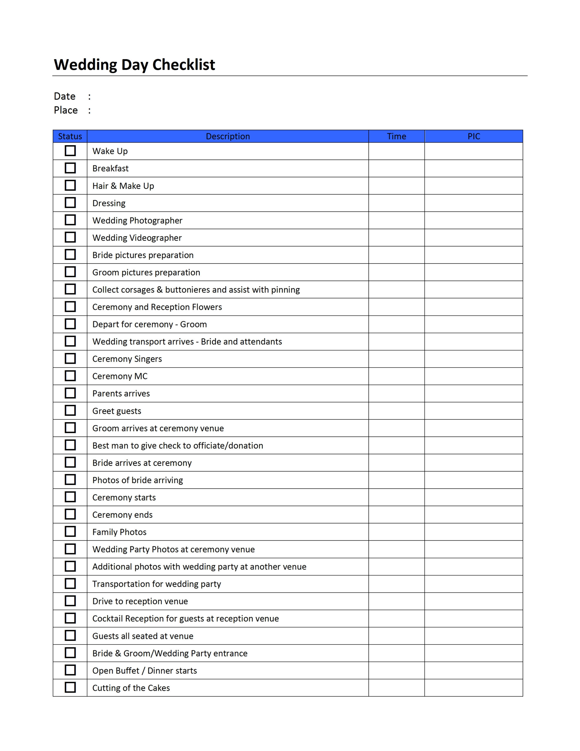 Blank Checklist Template Word 2010 | Administrative Intended For Blank Checklist Template Word