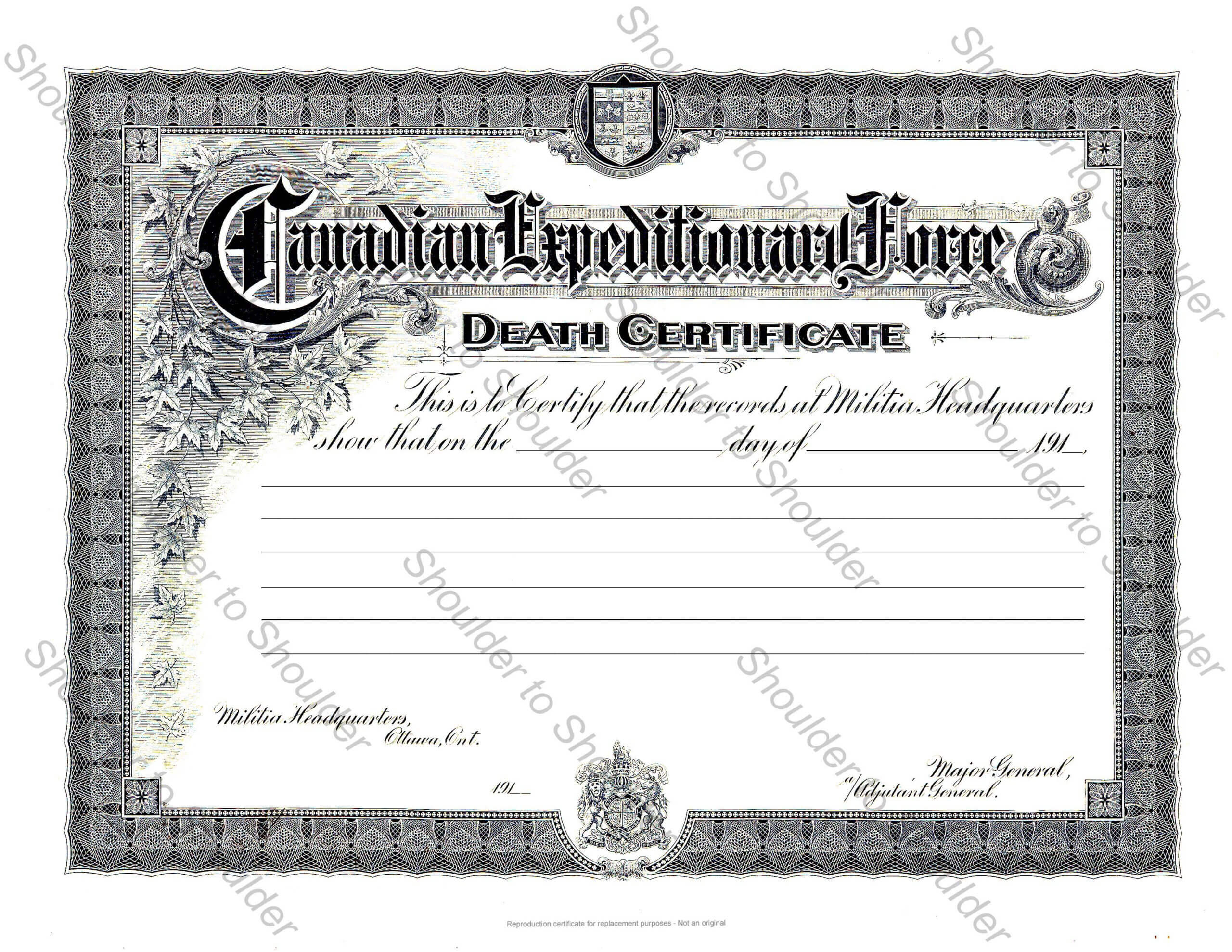 Blank Death Certificate Template ] – Fake Death Certificate Intended For Fake Death Certificate Template