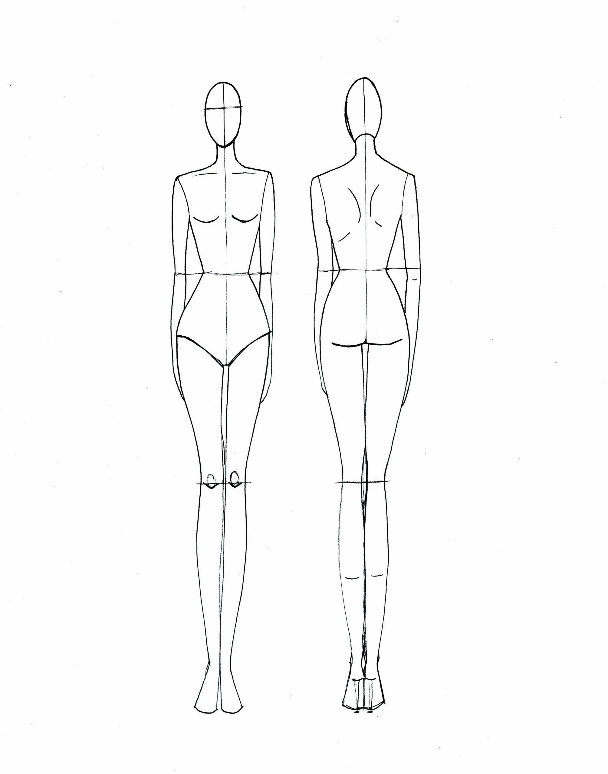 Blank Fashion Design Models | Fashion Illustration Template Intended For Blank Model Sketch Template