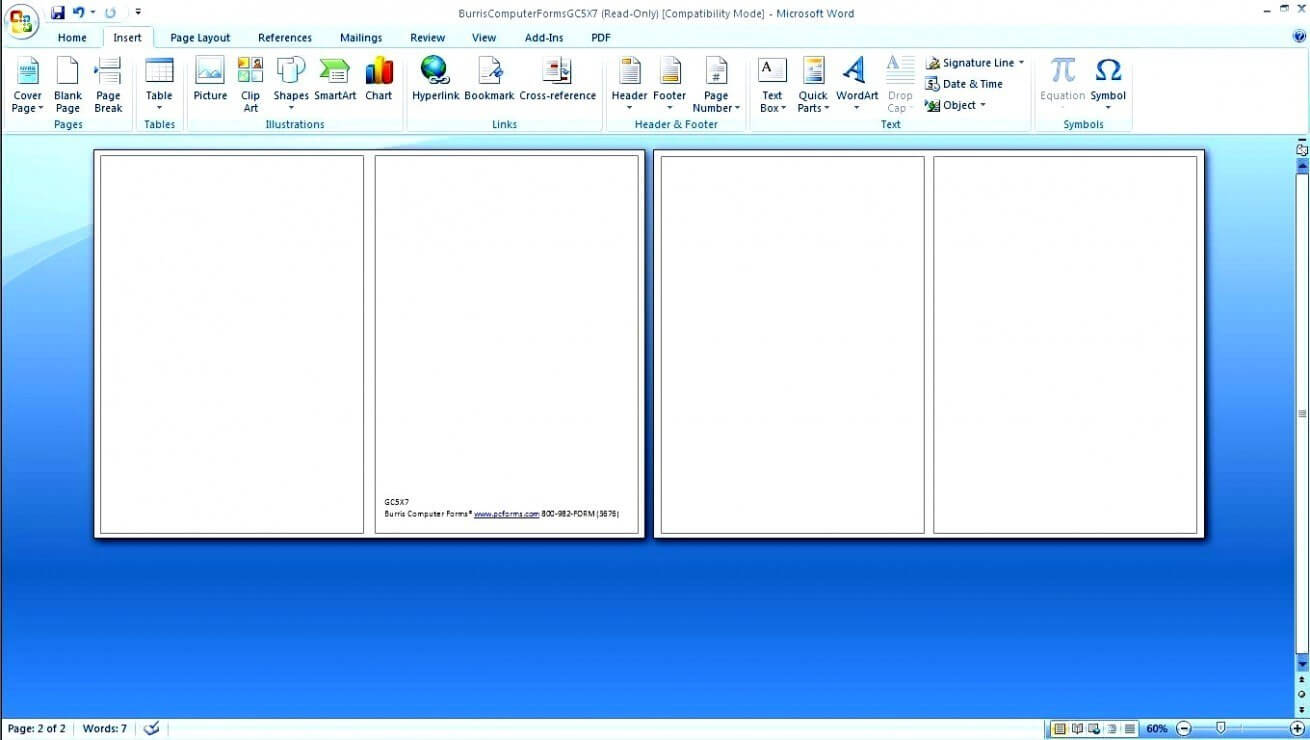 Blank Greeting Card Template Microsoft Word – Ironi Pertaining To Microsoft Word Place Card Template